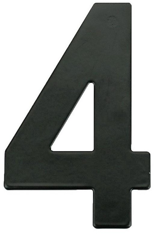HOUSE NUMBER 4 MB-4 145MM BLACK