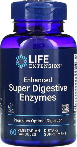 Life Extension Life Extension - Enhanced Super Digestive Enzymes, Enzymy Trawienne, 60 vkaps