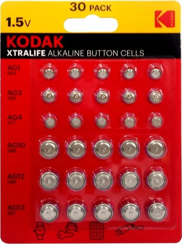 Kodak Baterie Kodak AG1, AG3, AG4, AG10, AG12, AG13