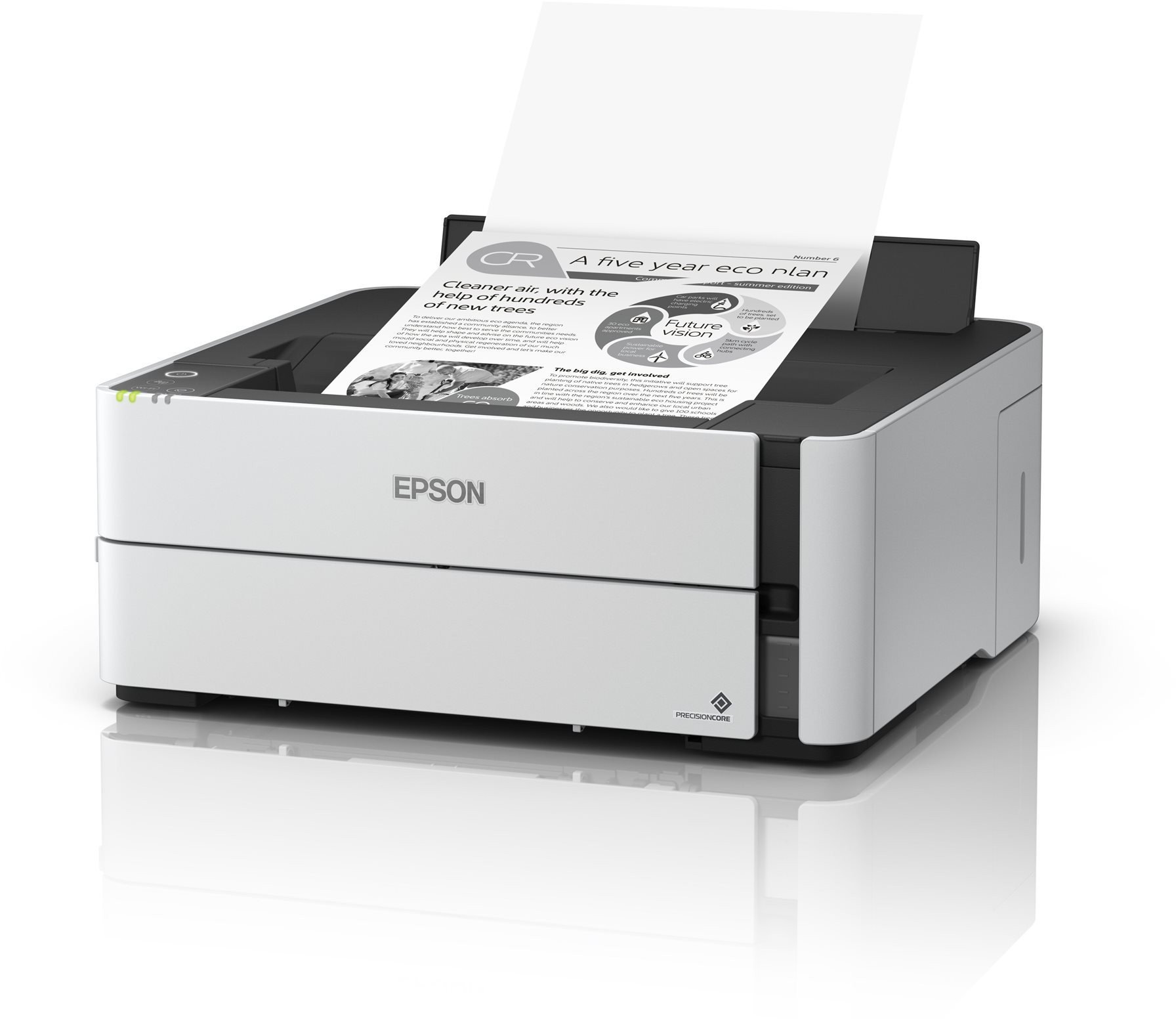 Epson EcoTank ET-M1180 - Drucker - s/w - Duplex - Tintenstrahl - ITS - A4/Legal - 1200 x 2400 dpi - bis zu 15.4 Seiten/Min. - Kapazitat: 250 Blatter -