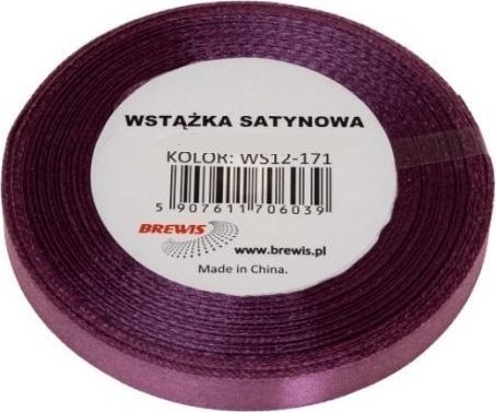 Wstążka satynowa śliwkowa 12mm x 32m