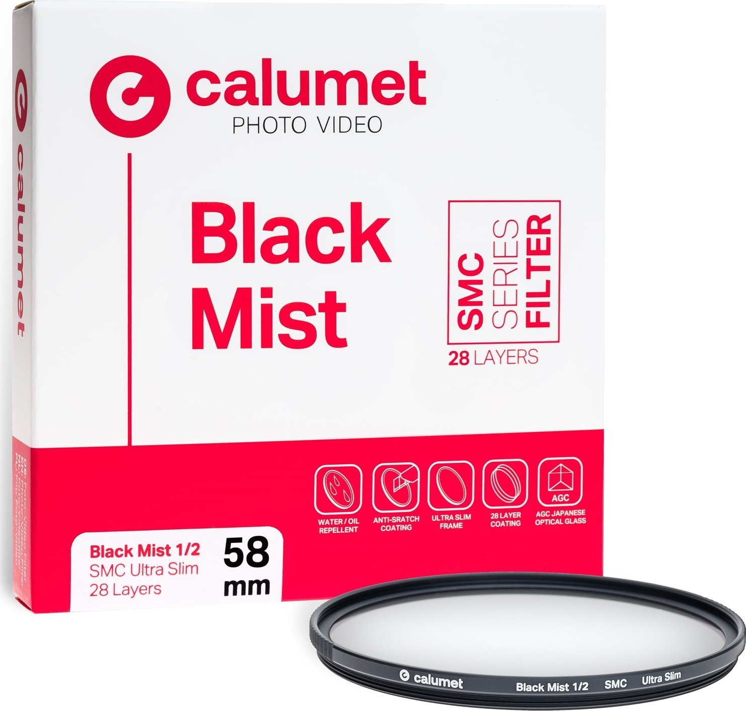 Filtr Calumet Calumet Filtr Black Mist 1/2 SMC 58 mm Ultra Slim 28 Layers
