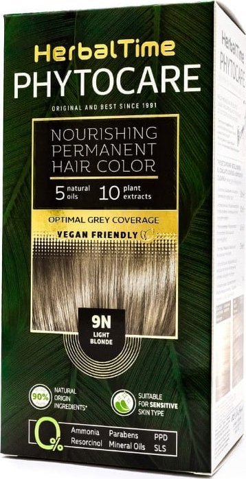 ENERGY OF VITAMINS HERBAL TIME Phytocare Farba do włosów naturalna 9N Light Blonde