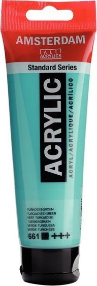 Artequipment Farba akrylowa TALENS AMSTERDAM 120ml 661 - TURQUOISE GREEN uniw