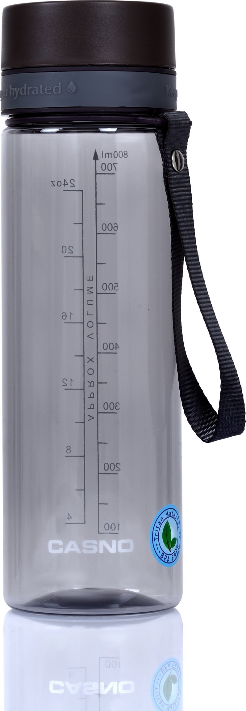 Butelka tritanowa Casno Trinity 800 ml szara