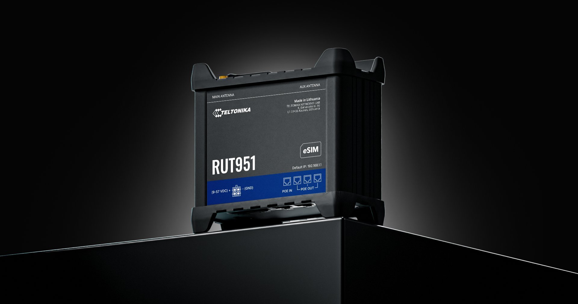 Teltonika RUT952 4G PoE+ Router with EU PSU