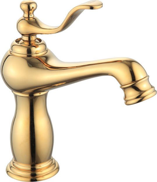 Bateria umywalkowa Mexen Vela stojąca złoty