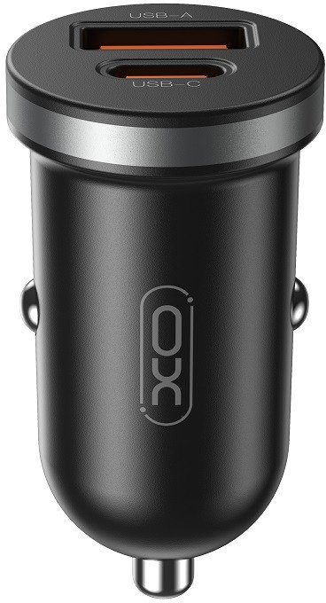 XO ładowarka samochodowa CC56 PD 30W QC+PD Czarna