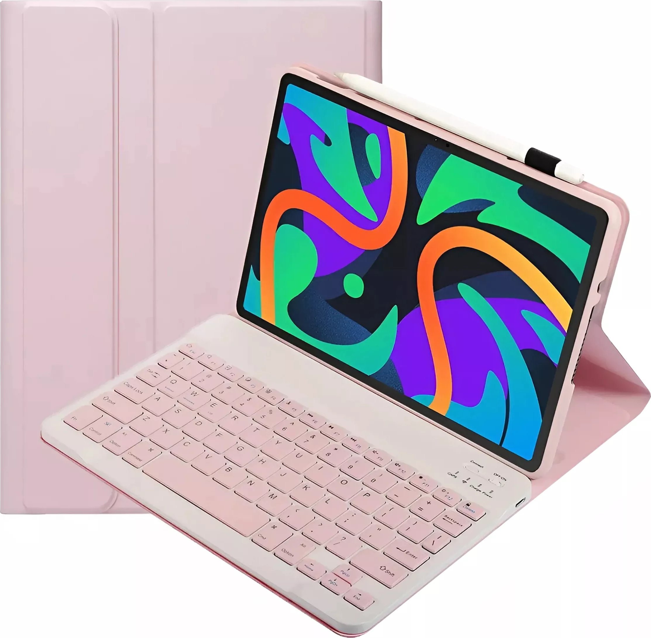 Etui ochronne z klawiaturą Alogy Keyboard case klawiatura bezprzewodowa do Lenovo Tab M11 10.95" TB330FU / TB330XU / TB331FC różowe