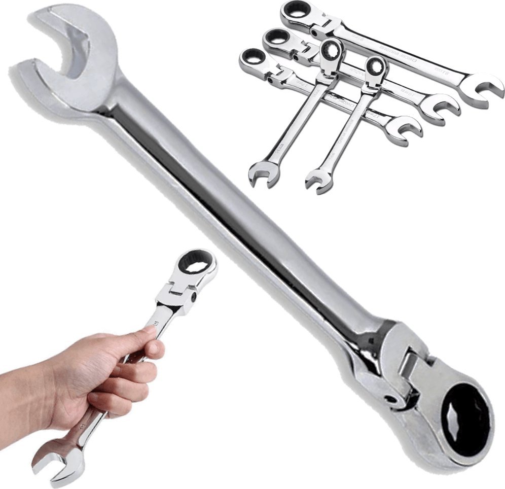 Korbi KLUCZ PŁASKO-OCZKOWY Z GRZECHOTKĄ ŁAMANY 6mm