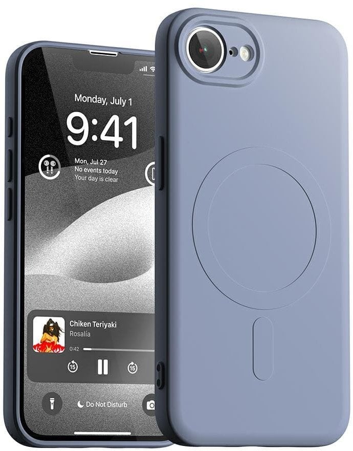 Etui Mercury Semi-Silicone MagSafe do iPhone 16e liliowy fiolet