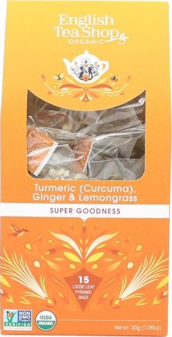 English Tea Shop Herbata Turmeric Ginger & Lemongrass 15 piramidek