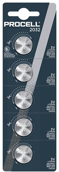 Duracell 5 x baterie litowe Procell CR2032