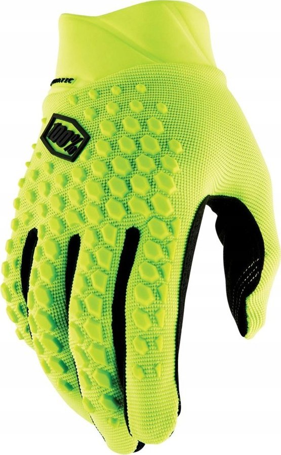 100% Rękawiczki 100% GEOMATIC Gloves Fluo Yellow - S (długość dłoni 181-187 mm) (NEW 2022)