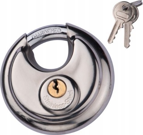 Pan i Pani Gadżet Kłódka Na Klucz Dyskowa Okrągła Zabezpieczenie Do Drzwi Mocna 80MM