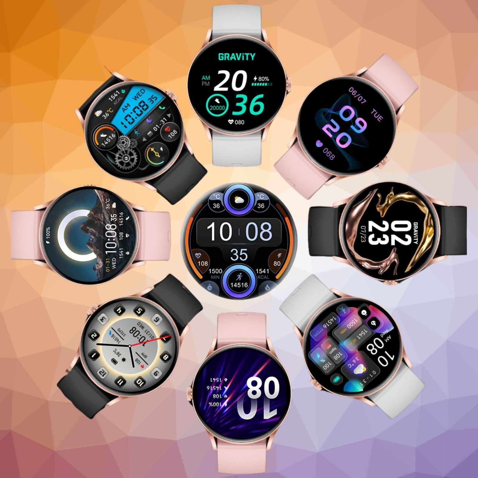 Zegarek damski SMARTWATCH - GT2-2 PRO RG/BK PROF