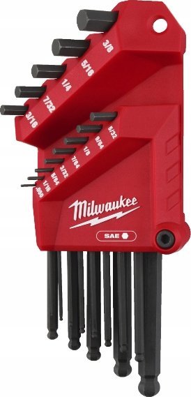 Milwaukee MILWAUKEE KLUCZ IMBUS ZESTAW IMPERIALNY 13szt.