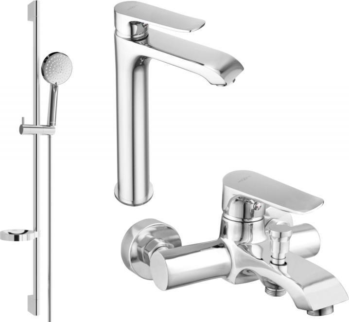 Bateria wannowa Mexen Mexen Pecos DS75 zestaw wannowy, chrom - 72713DS75-00