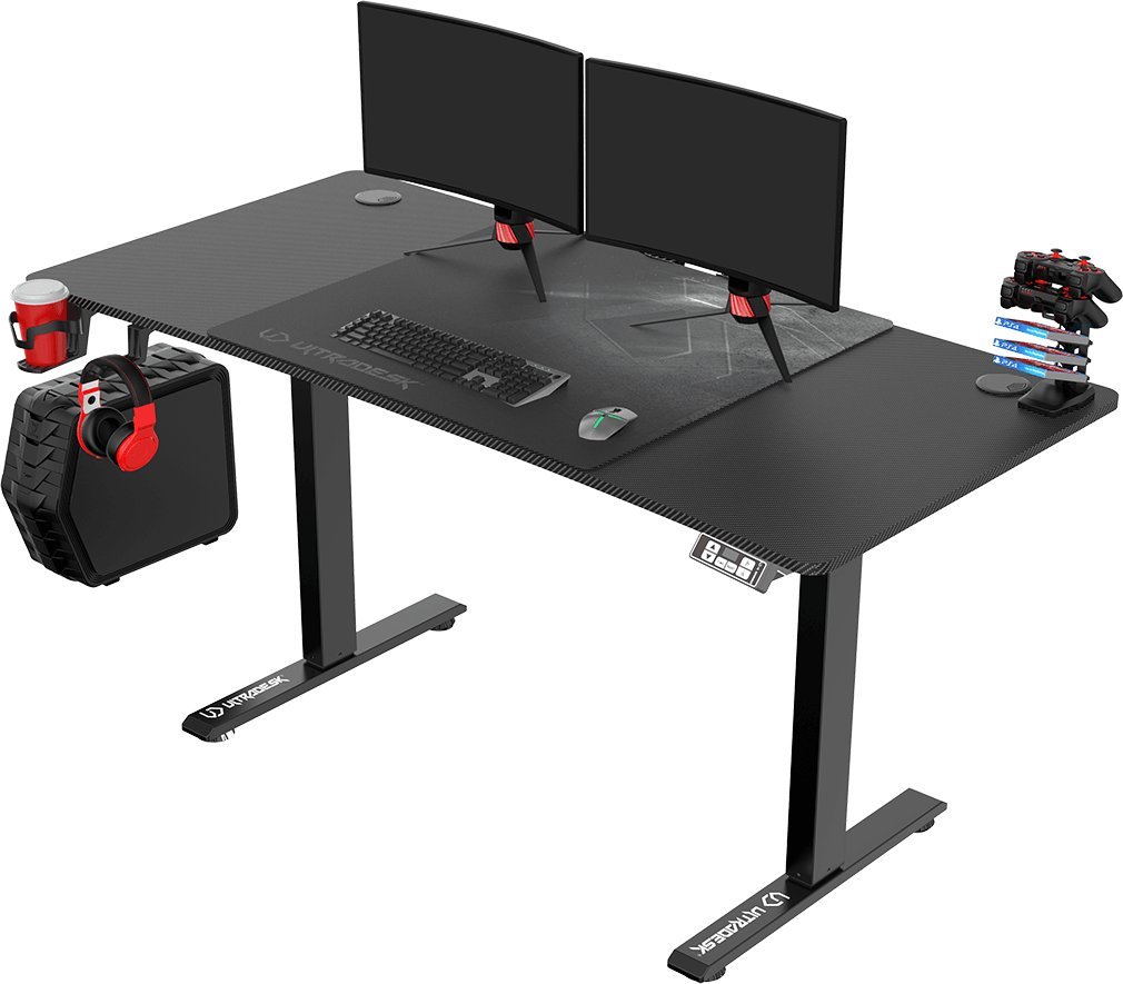 Biurko Ultradesk Level V2 Czarne 140 cmx68 cm