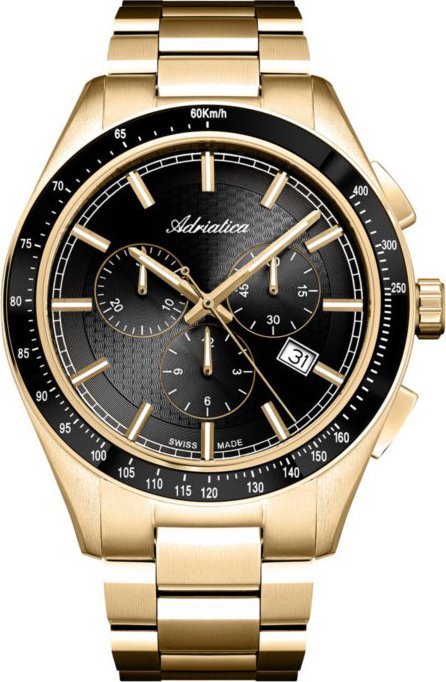 Zegarek męski Adriatica A8245.1116CH złoty