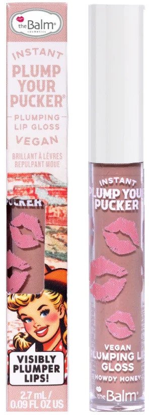 TheBalm Instant Plump Your Pucker Plumping Lip Gloss błyszczyk powiększający usta Howdy Honey 2.7ml