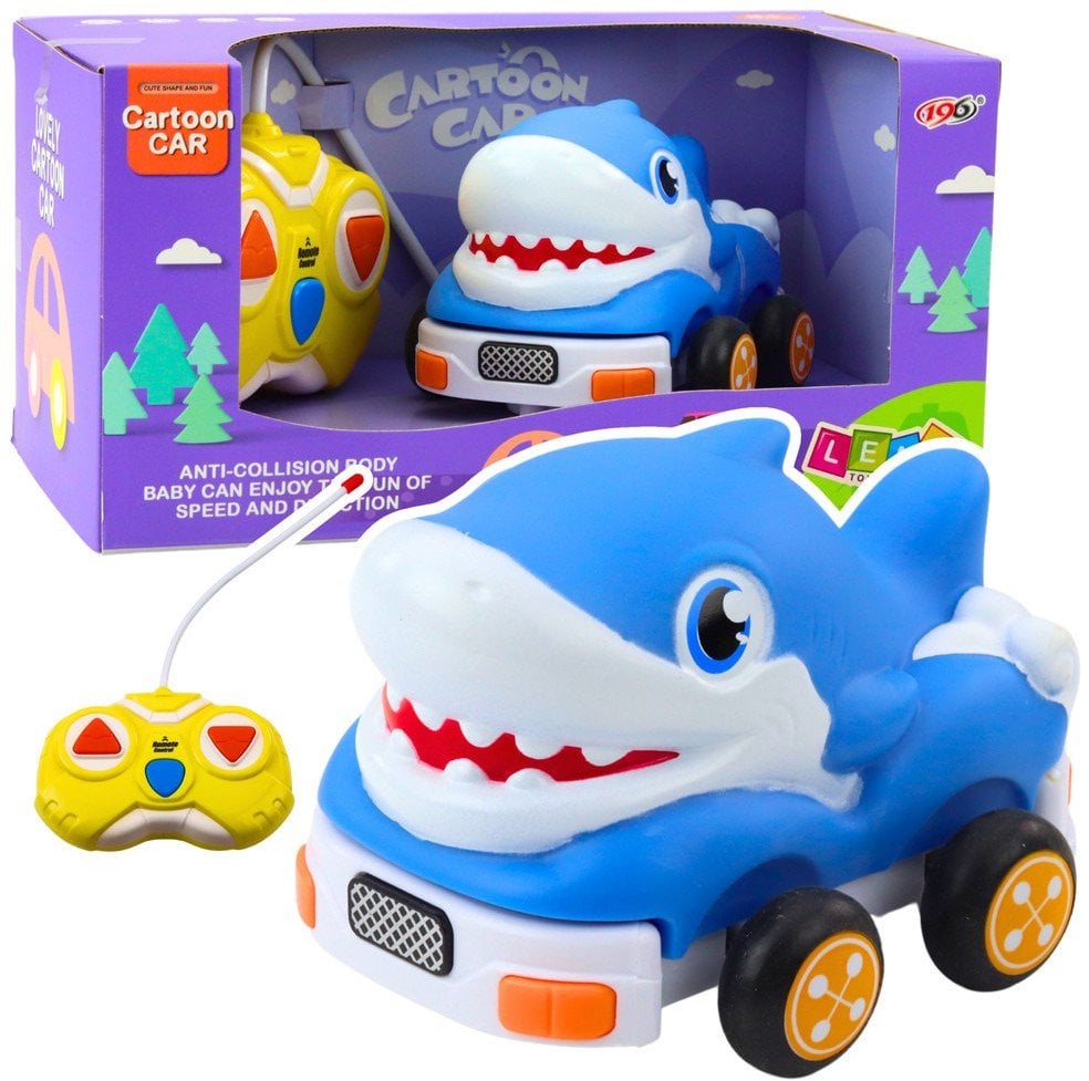 Autko Zdalnie Sterowne RC Dla Malucha Rekin Niebieski