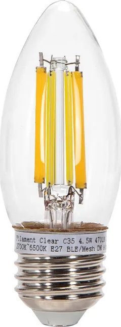 Aigostar Inteligentna żarówka Bluetooth Mesh C35 4.5W CCT 2 szt. E27 Inteligentna żarówka Bluetooth Mesh C35 4.5W CCT 2 szt.