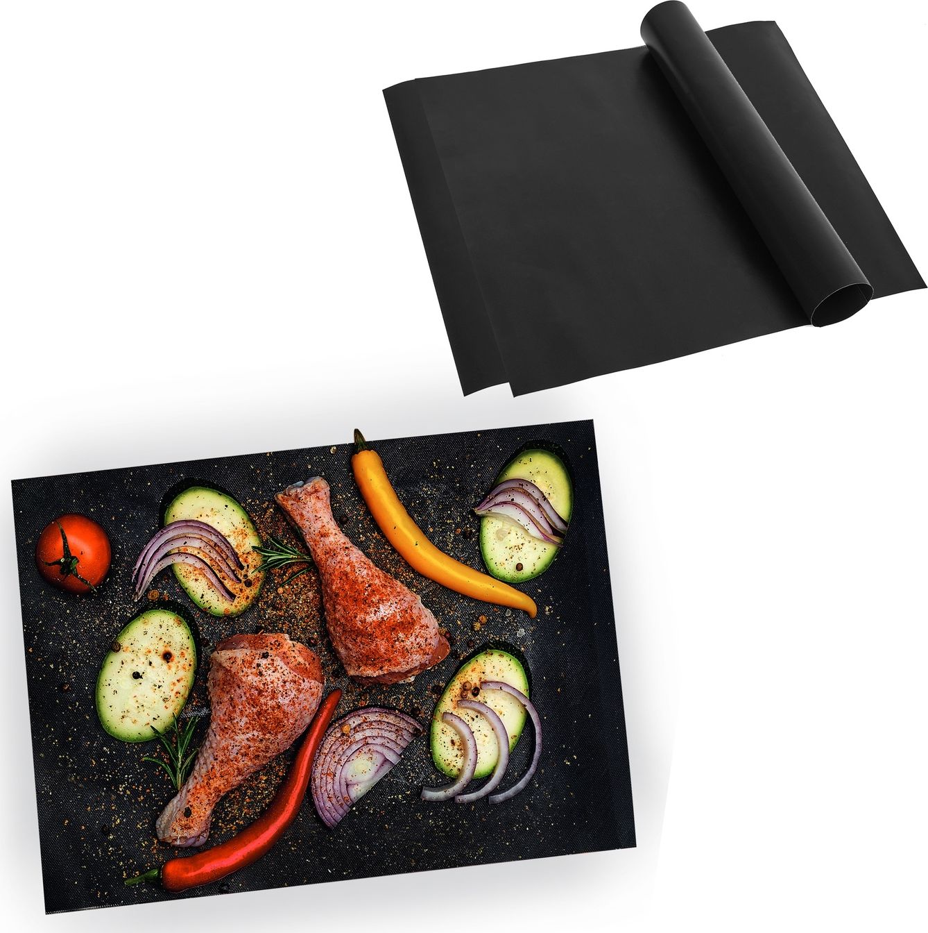 Tadar Mata podkład grill BBQ 40 x 33 cm 3 sztuki