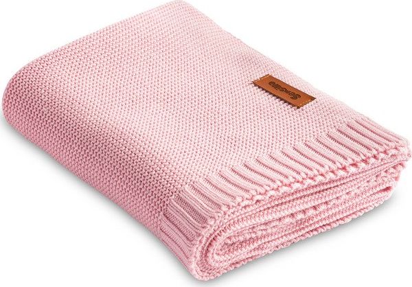 Sensillo KOCYK BAMBUSOWO-BAWEŁNIANY 80X100 CM RÓŻOWY