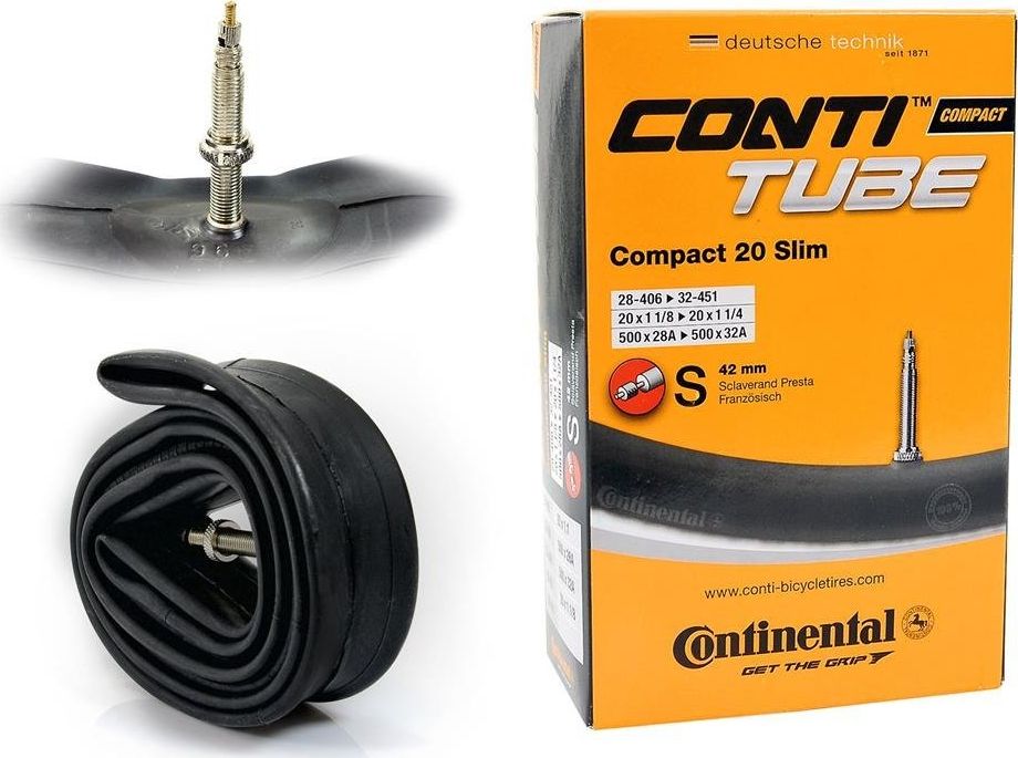 Continental Dętka Continental Compact 20'' x 1,1'' - 1,25'' wentyl presta 42 mm uniwersalny