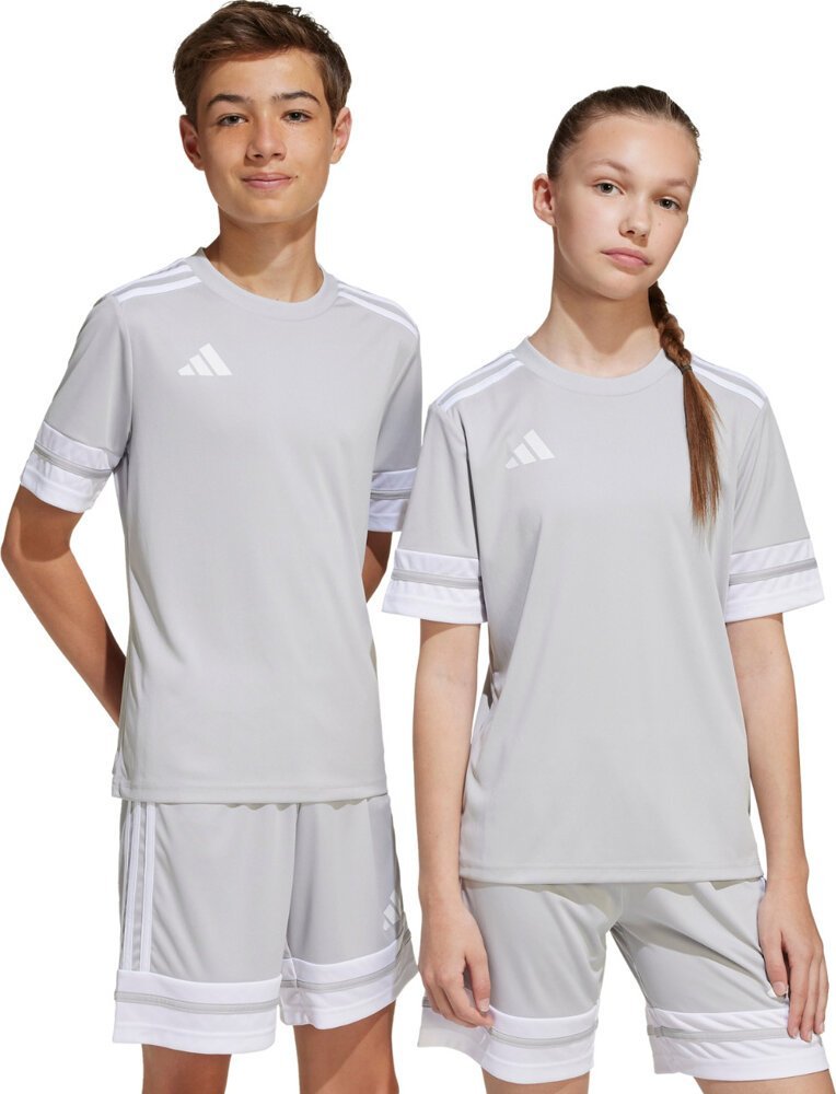 Koszulka dla dzieci adidas Squadra 25 jasnoszara JJ0061 152cm