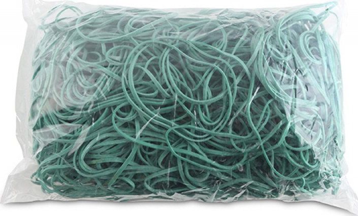 Office Products Gumki Recepturki Office Products, Średnica 80Mm, 1,5X3Mm, 60% Kauczuku, 1000G, Zgrzewka, Zielone