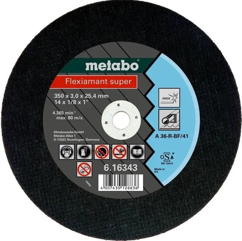 Metabo TARCZA TNACA FLEXIAMANT SUPER A 36-R 3503,025,4 MM DO STALI NIERDZ.