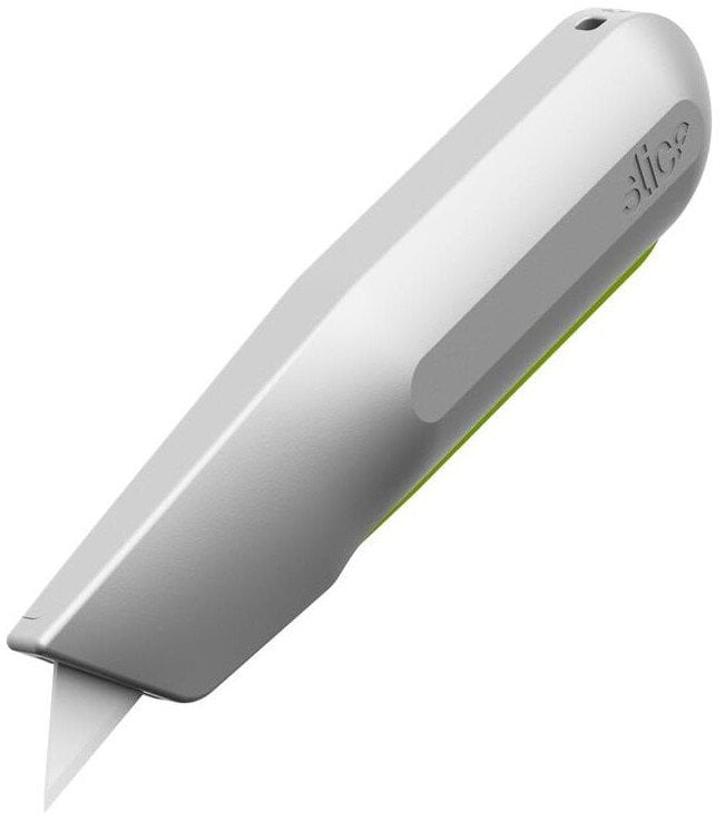 Nóż bezpieczny SLICE 10493, blister, srebrno-zielony