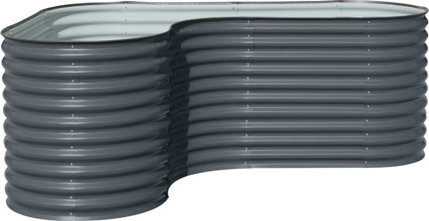 Westmann Westmann Metalowa grządka Antracyt 240x160x82cm