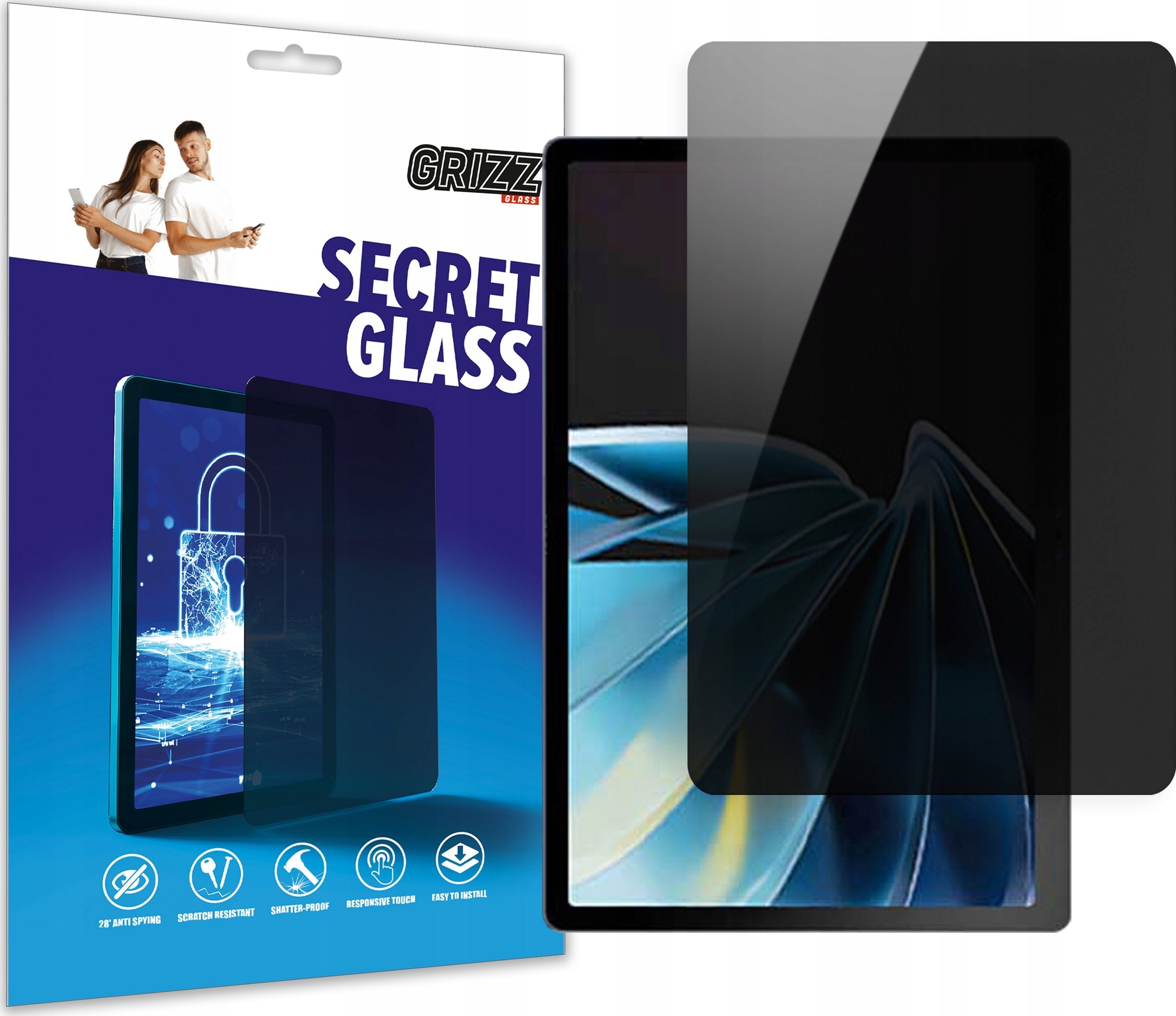GrizzGlass Szkło prywatyzujące GrizzGlass SecretGlass do ZTE Axon Pad