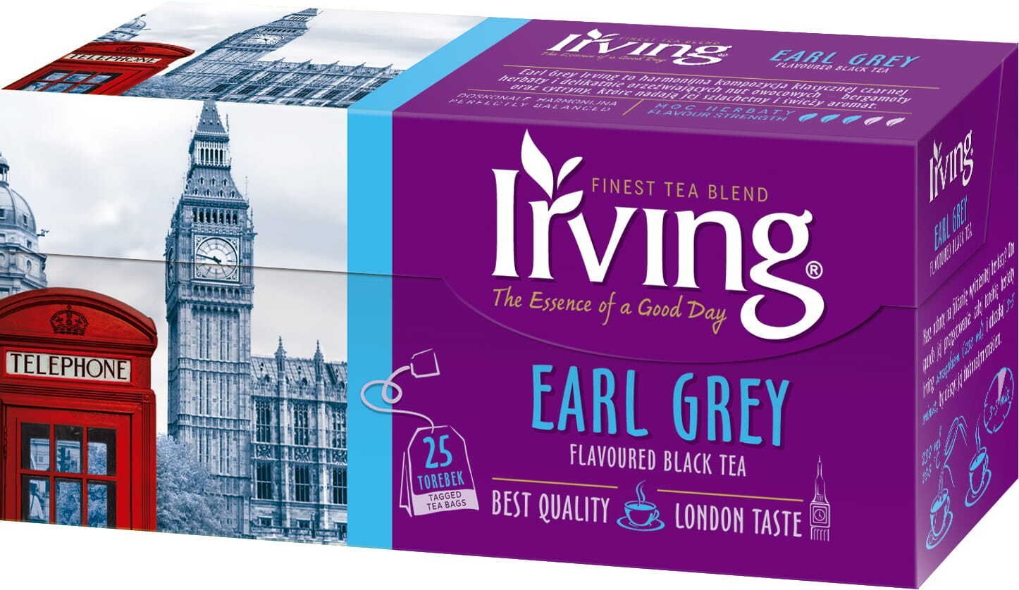Irving Herbata czarna Earl Grey saszetki 25 saszetek