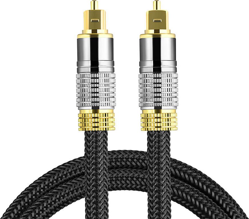 Kabel Alogy Toslink - Toslink 1m srebrny (10529)