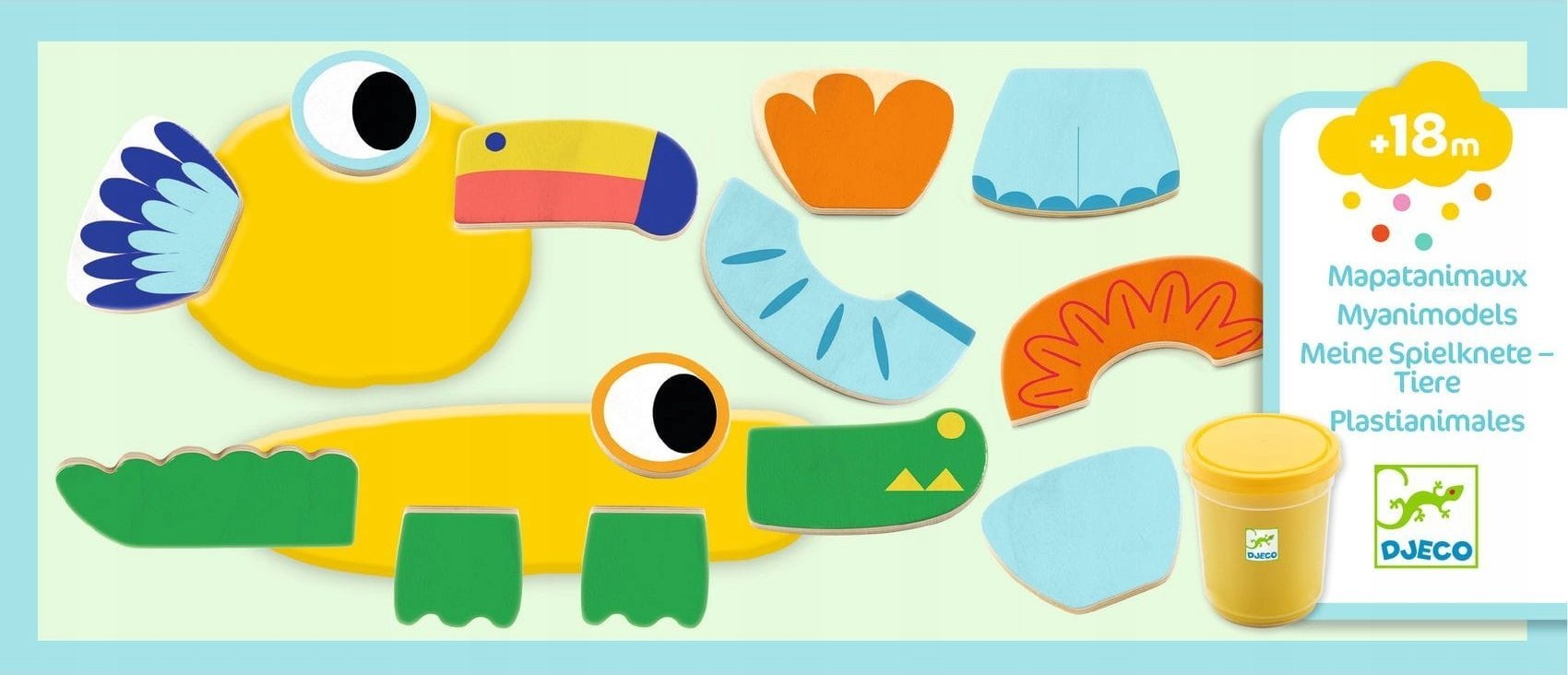 Djeco Djeco Modelinas - Gyvūnų modeliai