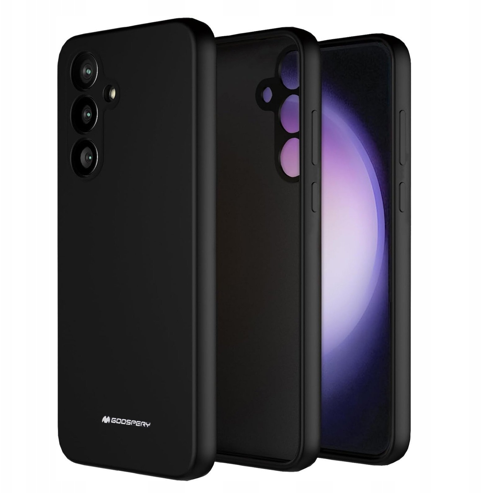 Mercury Silicone Case Samsung S25 FE BLACK / CZARNY