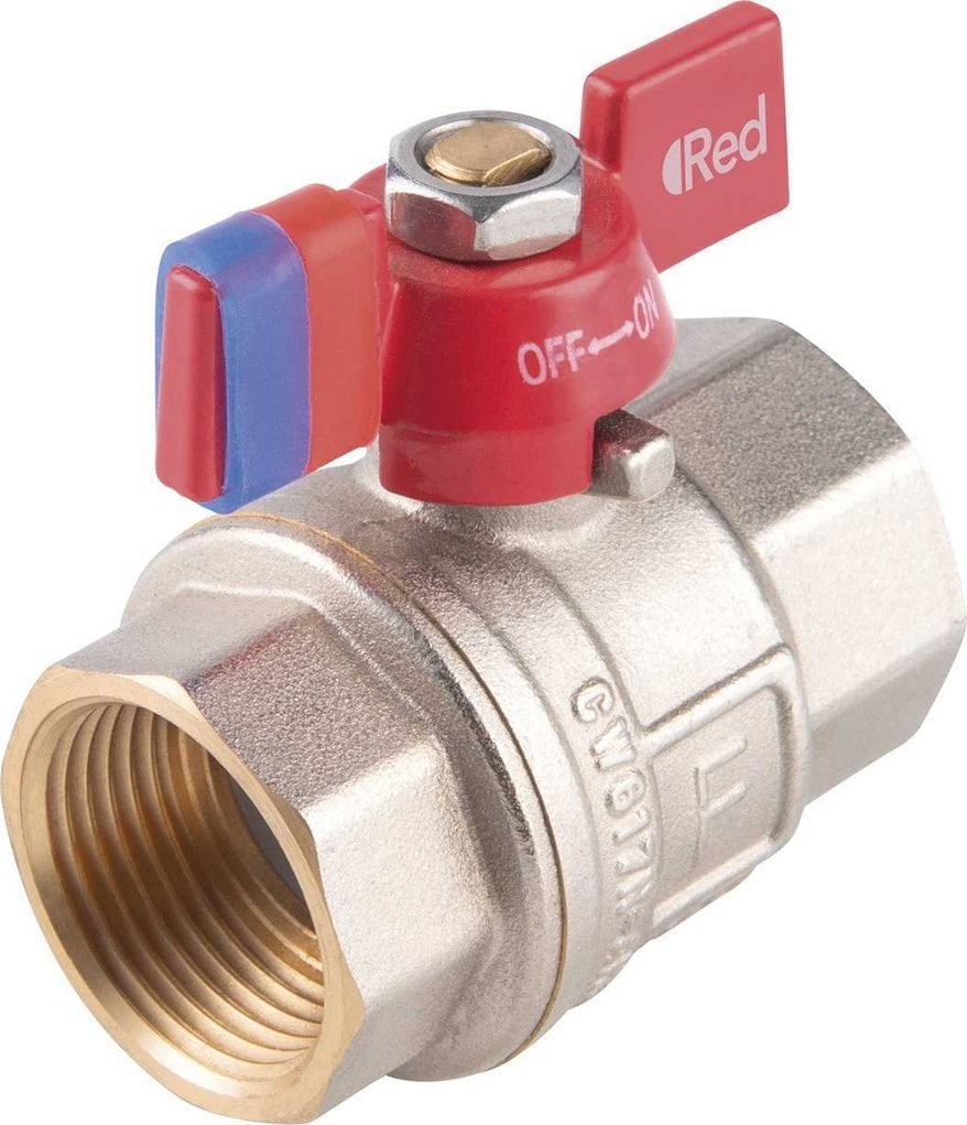 Zawór kulowy nakrętno-nakrętny z motylkiem 1/2 F-Power Pro