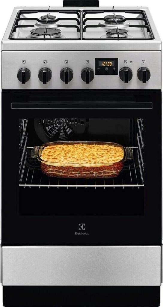Kuchenka Electrolux 500 SurroundCook 57 L width 50 cm stainless steel - Electric cooker with gas hob