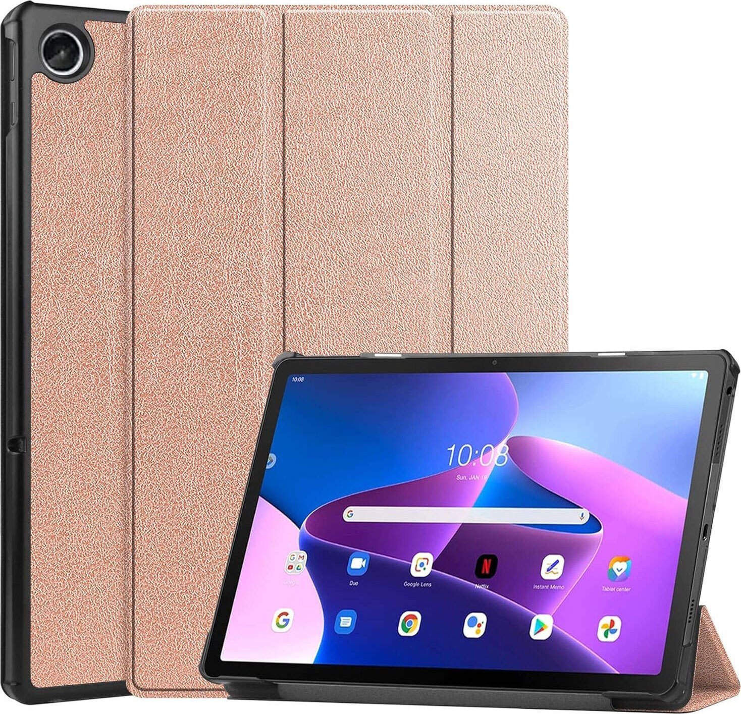 Etui na tablet Alogy ETUI na tablet Lenovo Tab M10 FHD Plus 10.6 3 GEN 3RD 3gen 2023 TB-125FU / TB-128FU case book cover Różowe złoto