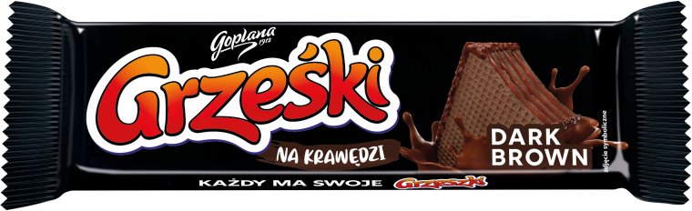 Grześki Na krawędzi Wafel przekładany kremem kakaowym 40 g