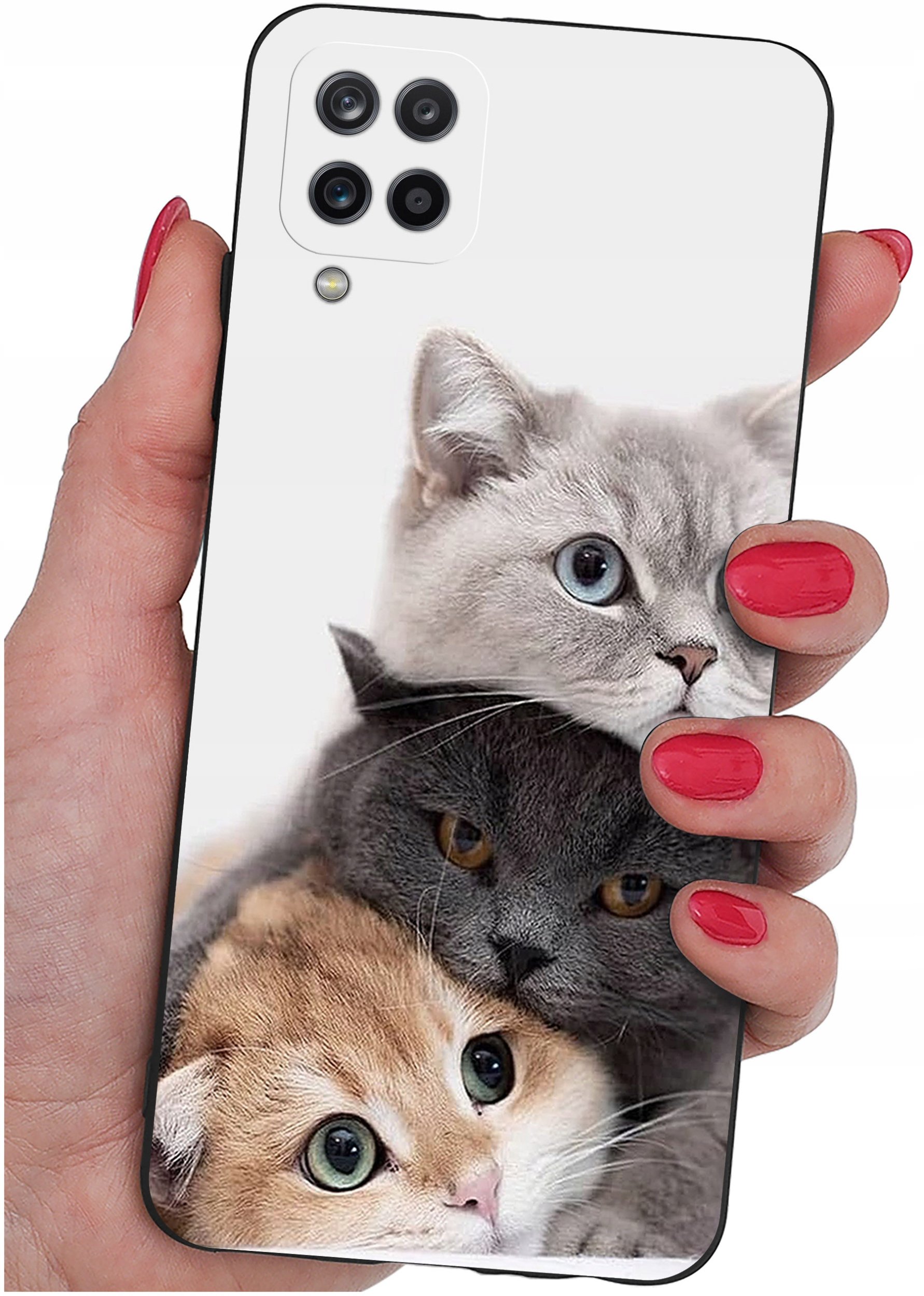 Etui do Samsung Galaxy A12|M12 WZORY |SILIKONOWE MATT CASE + SZKŁO 9H