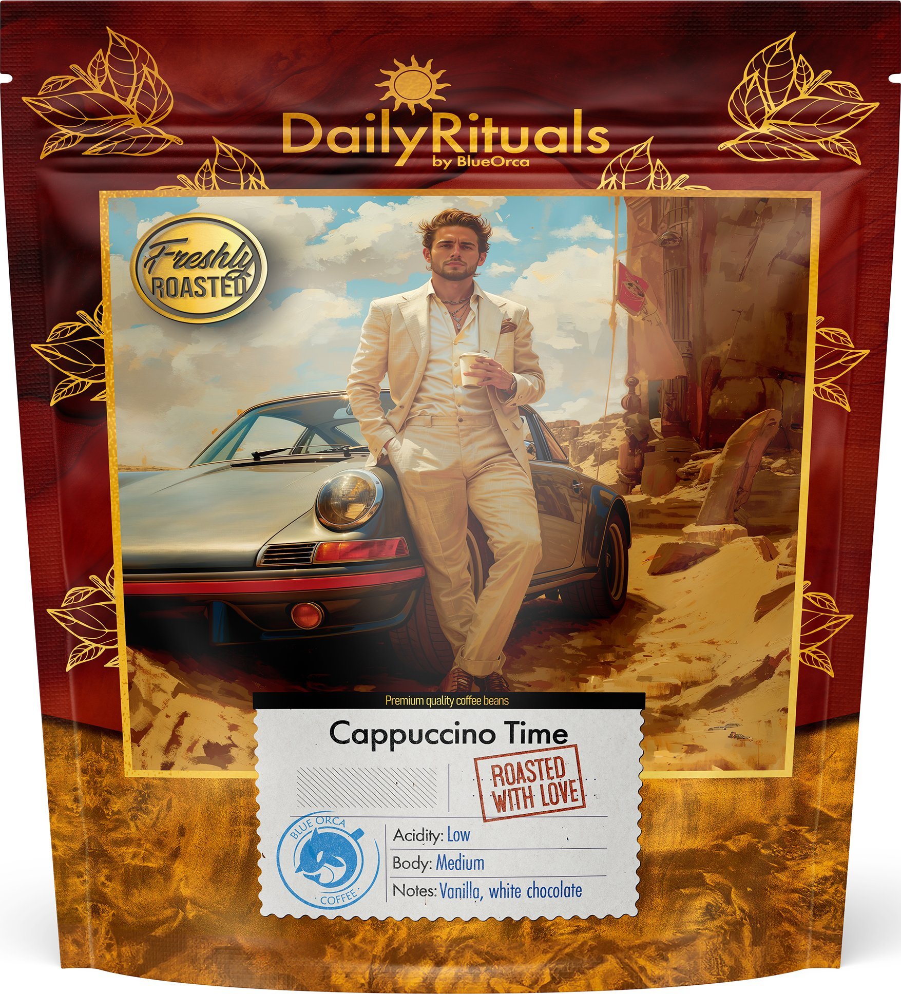 Kawa ziarnista Blue Orca Coffee Kawa Ziarnista DAILY RITUALS Cappucino Time Świeżo palona 100% ARABICA