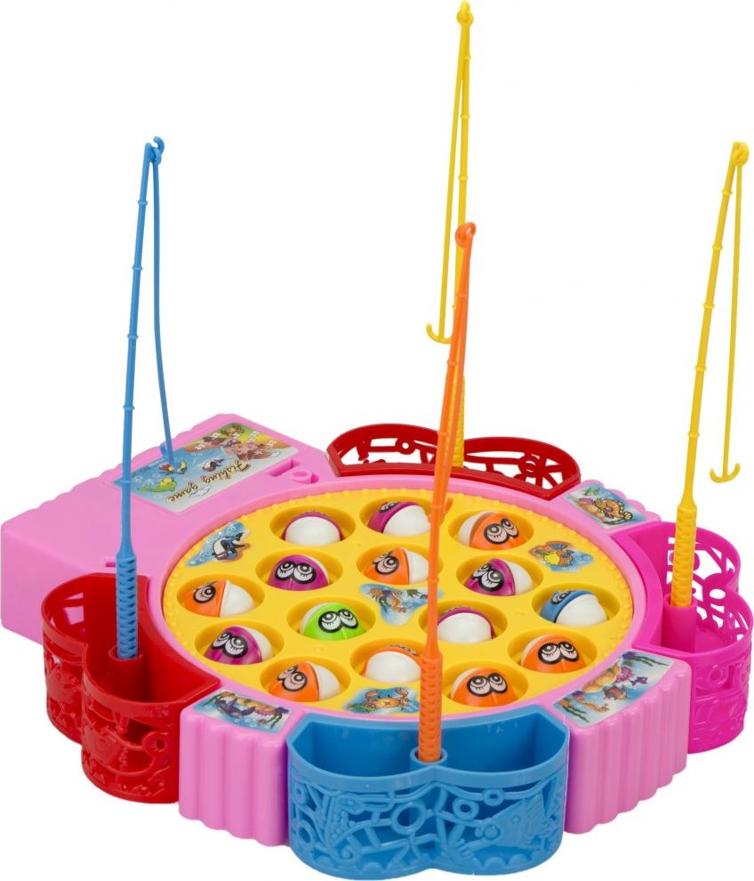 Ikonka Gra rodzinna rybki łowienie 15 rybek + 4 wędki