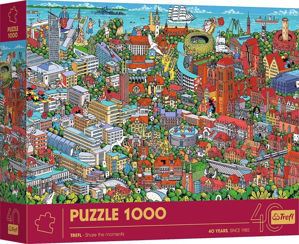 Trefl Puzzle - 40-lecie Trefl - Trójmiasto 1000 elementów (10924)