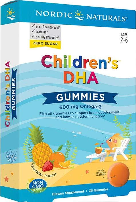 Nordic naturals Nordic Naturals - Children's DHA Gummies, 600 mg, 30 żelek
