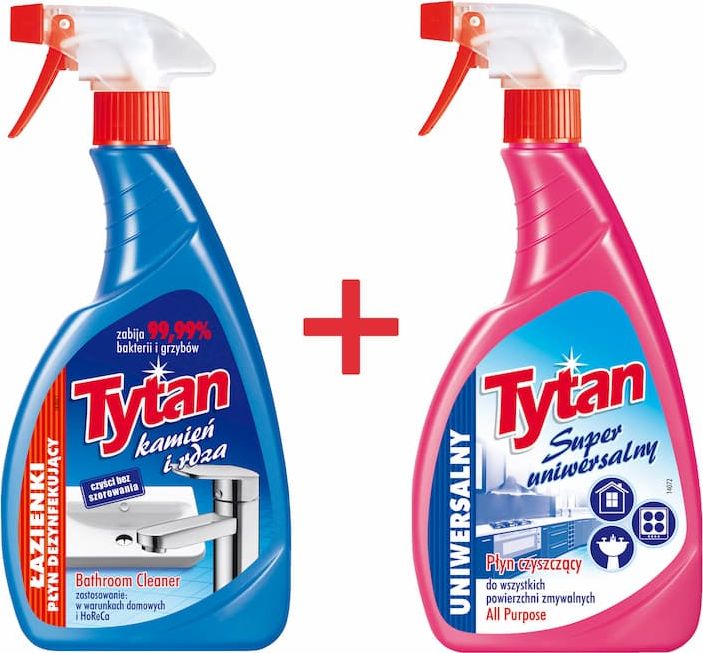 Tytan Tytan SPRAY DO ŁAZIENEK + UNIWERSALNY ZA 50% CENY